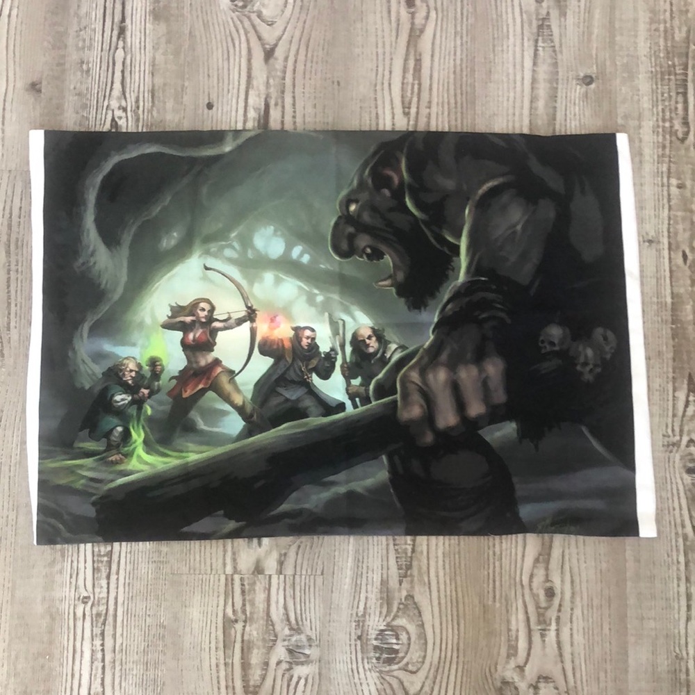 Dungeon and Dragons Game Green Monster Bedding Standard Pillowcase
